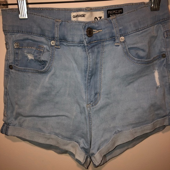 Hi-Rise Denim Shorts - Picture 2 of 4